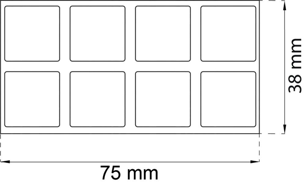 Ovenpysäytin Habo 2090 musta 8 kpl/arkki