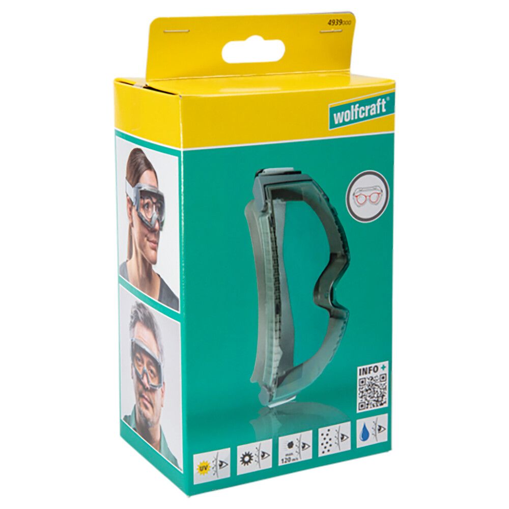 Suojalasit Wolfcraft kirkas