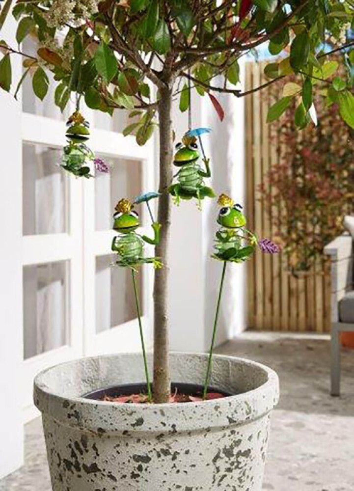 Solar valotikku Luxform Sammakko 77 cm