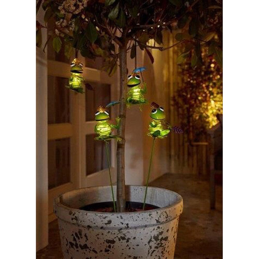 Solar valotikku Luxform Sammakko 77 cm