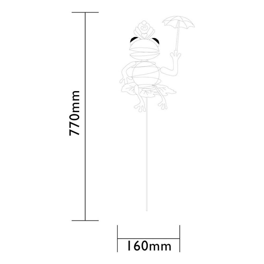 Solar valotikku Luxform Sammakko 77 cm