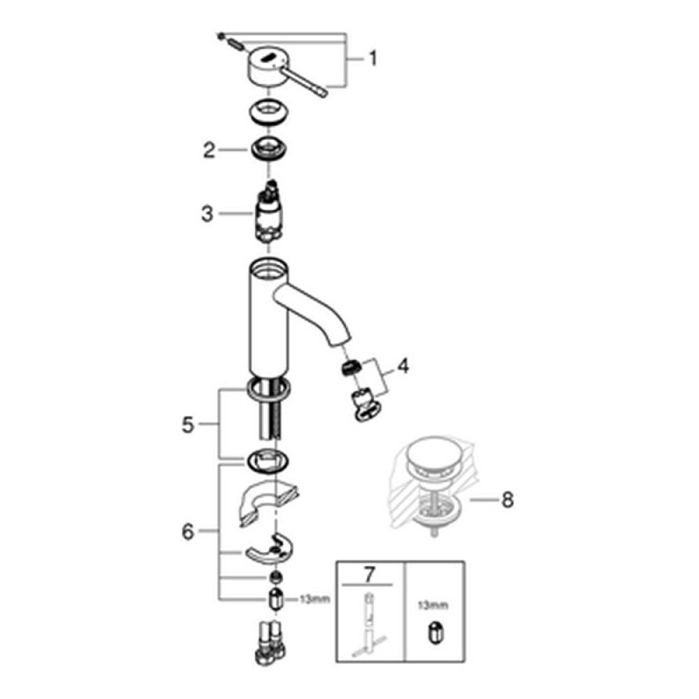 Pesuallashana Grohe Essence Kromi