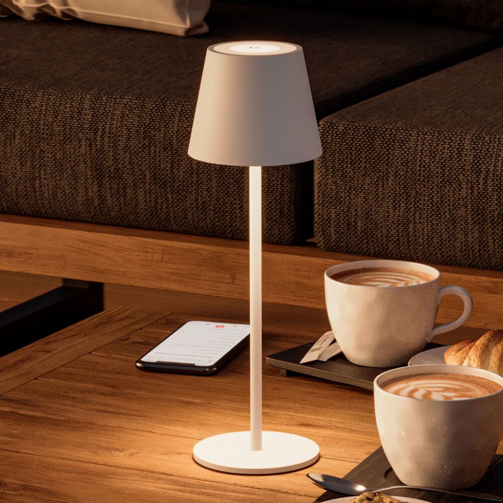 Ulkopöytävalaisin Starlux Paola Valkoinen