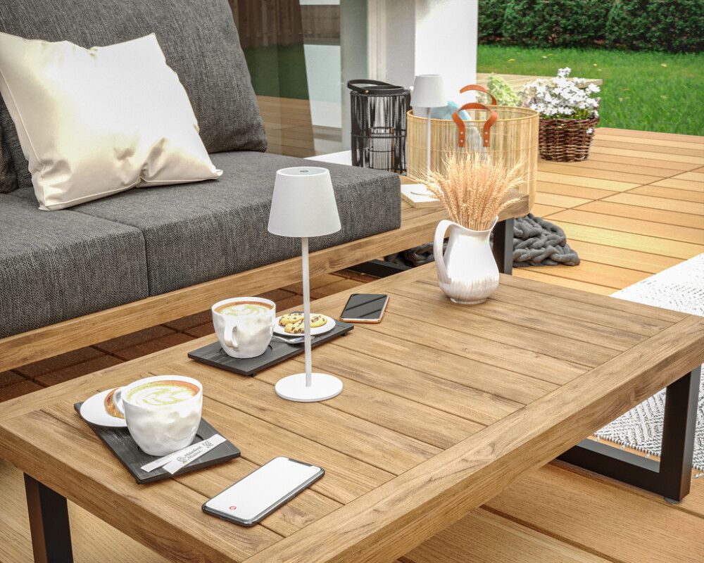 Ulkopöytävalaisin Starlux Paola Valkoinen