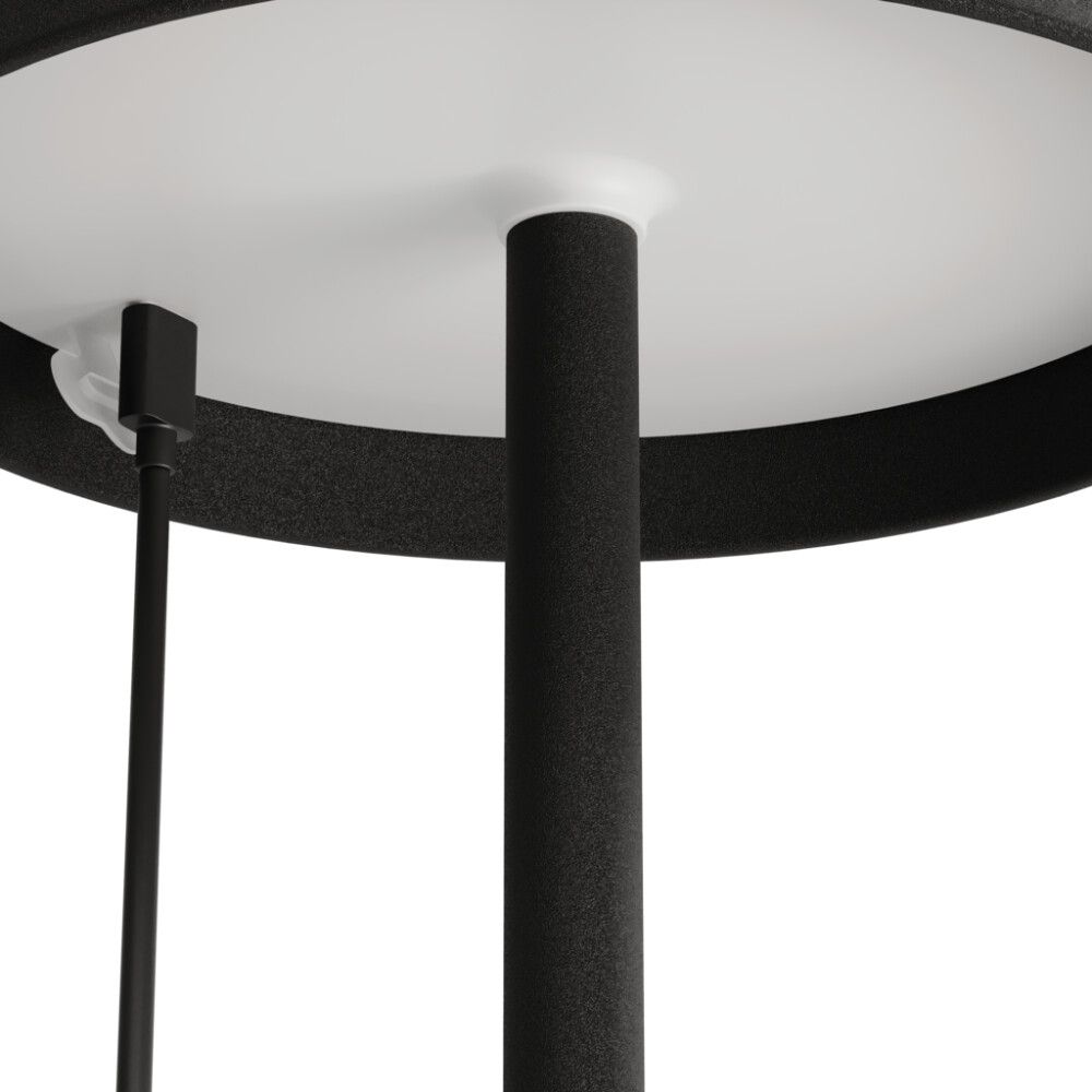 Ulkopöytävalaisin Starlux Paola musta 11 x 11 x 36 cm