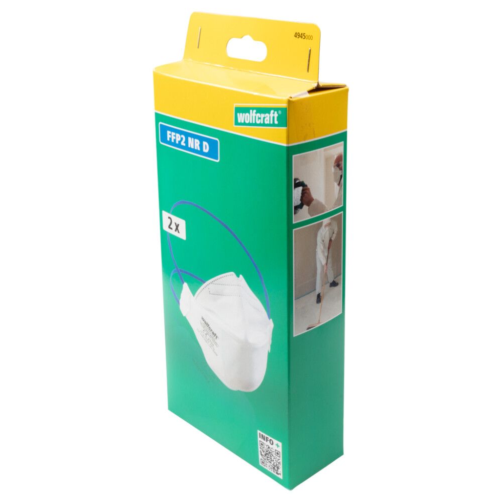 FFP2-hengityssuojain Wolfcraft 2 kpl/pkt