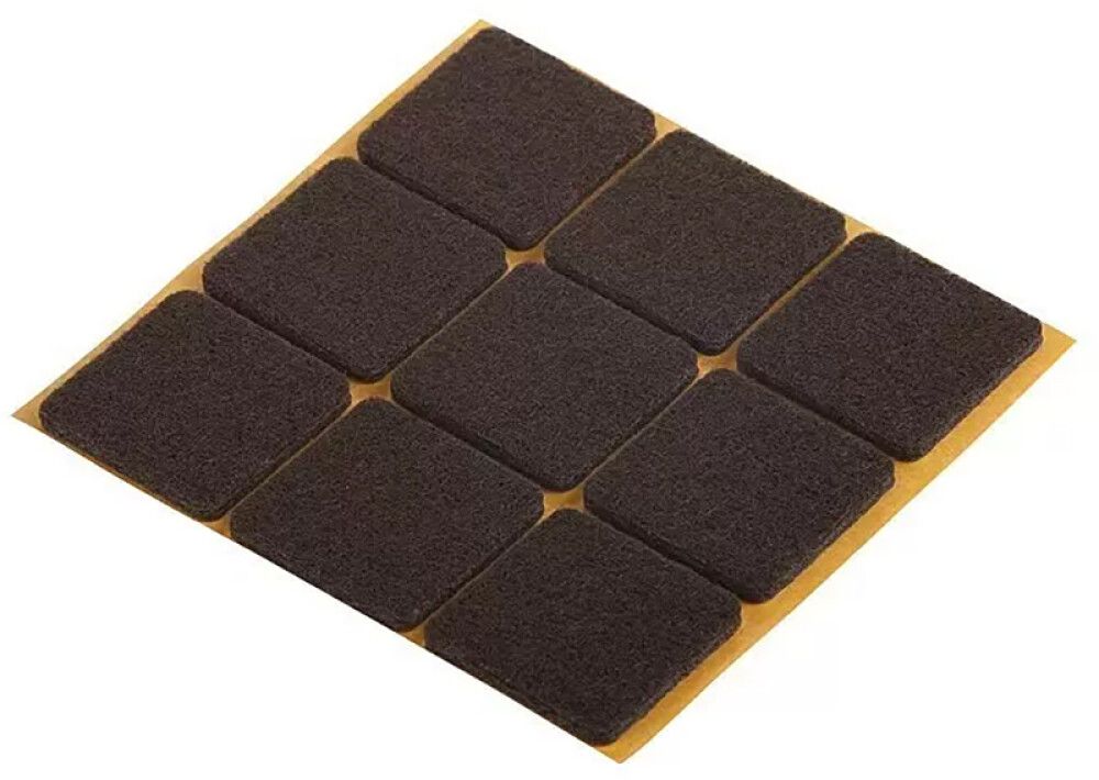 Huopatassu Fix-o-moll 25 x 25 mm ruskea 9 kpl