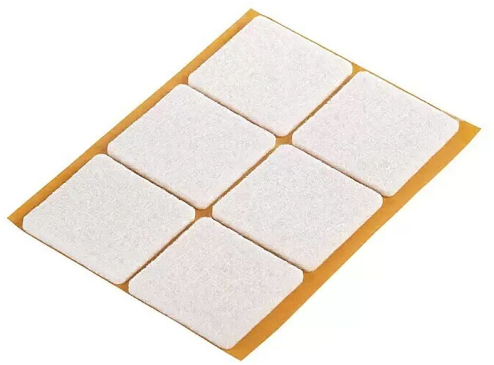 Huopatassu Fix-o-moll 32 x 32 mm valkoinen 6 kpl