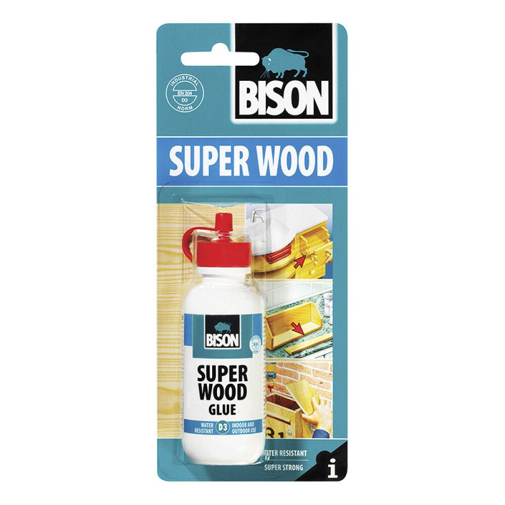 Puuliima Bison Super Wood Glue D3 Kirkas 75ml