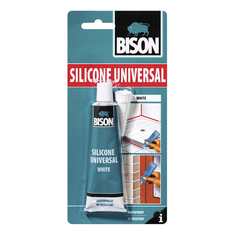 Silikoni Bison Universal 60 ml Valkoinen