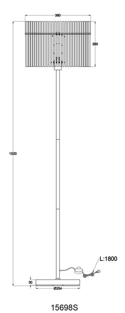 Lattiavalaisin Globo Gorley 1-os 152 cm