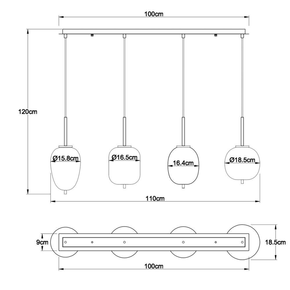 Riippuvalaisin Globo Blacky I 4-os nikkeli