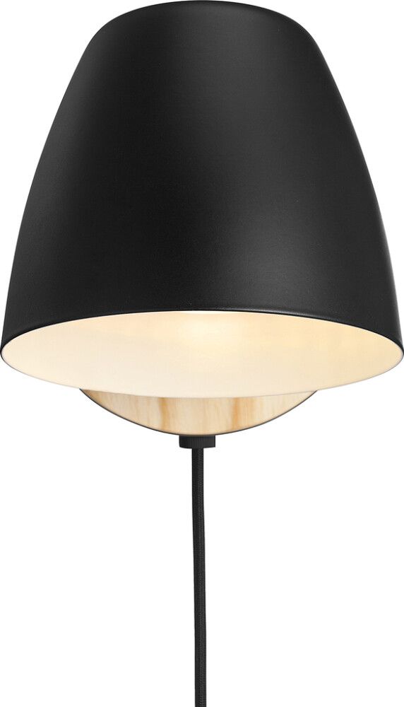 Seinävalaisin Nordlux Theo Musta