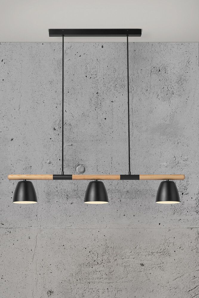 Riippuvalaisin Nordlux Theo 3-os Musta