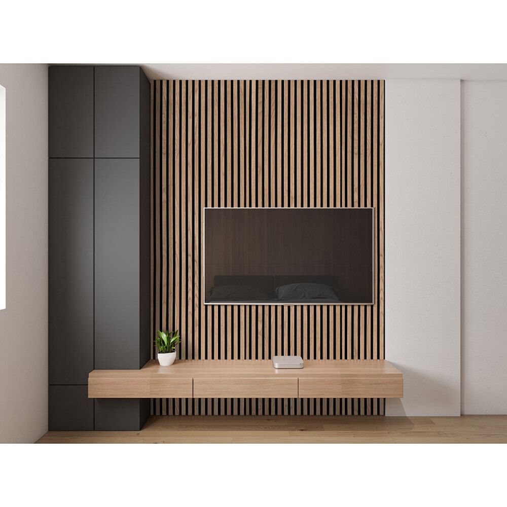 Akustiikkalevy Basic Vaalea Tammi 22 x 605 x 2440 mm