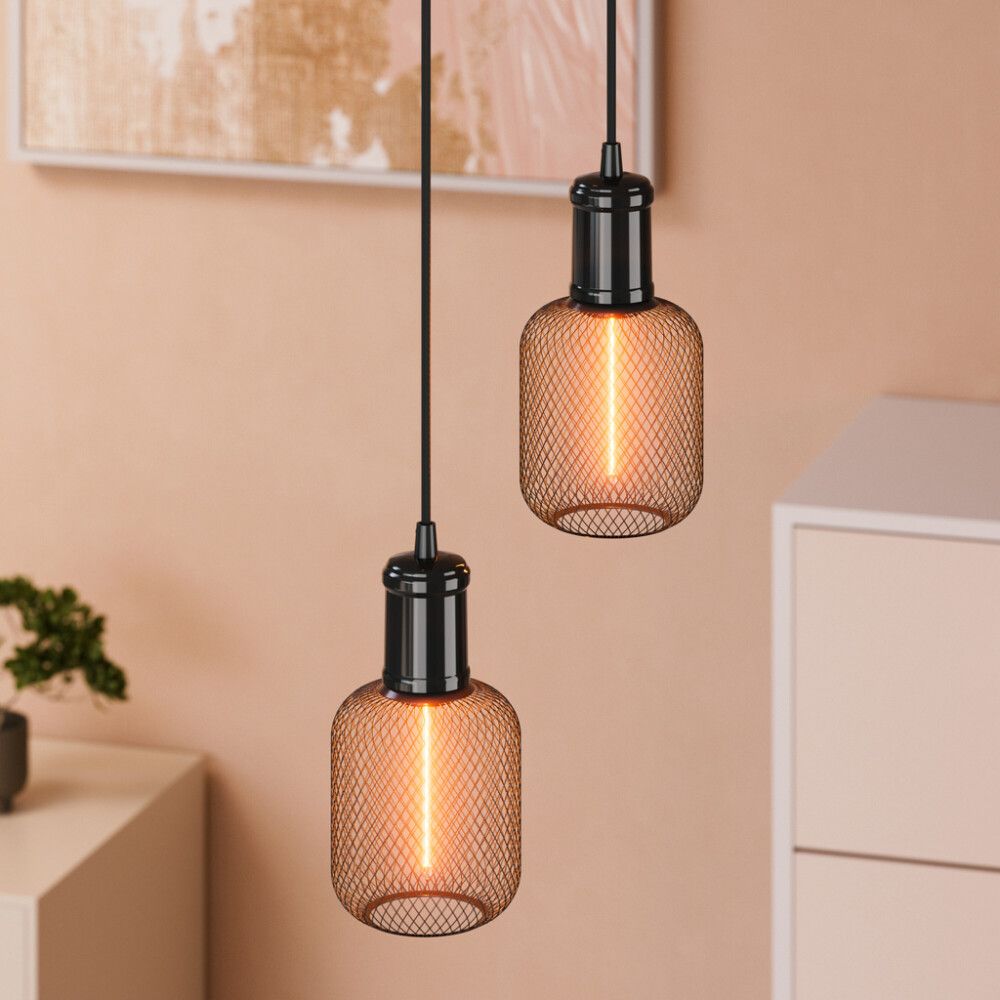 LED-lamppu Osram Decor Straw Square 100 E27 110 lm 1800 K Musta