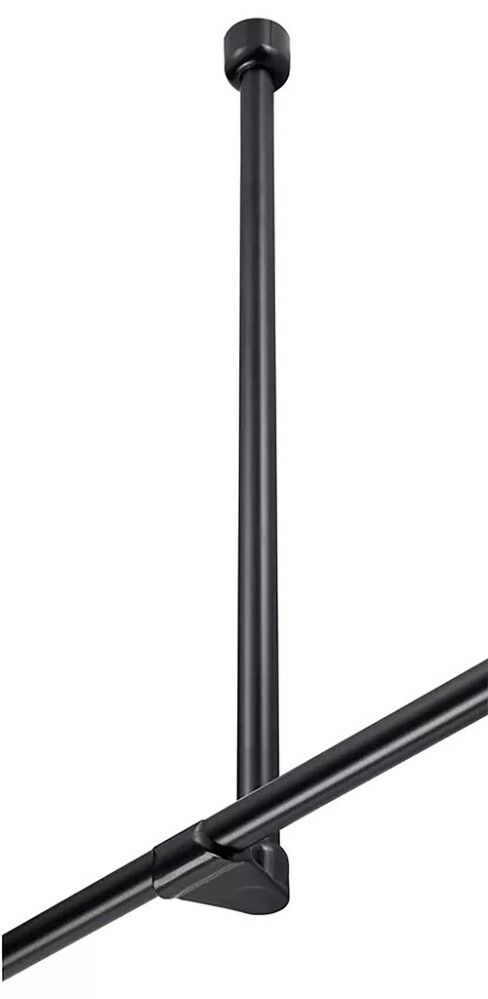 Suihkutangon kattotuki Diaqua Basic Ø 2,2 x 60 cm Musta