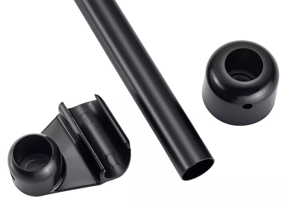 Suihkutangon kattotuki Diaqua Basic Ø 2,2 x 60 cm Musta