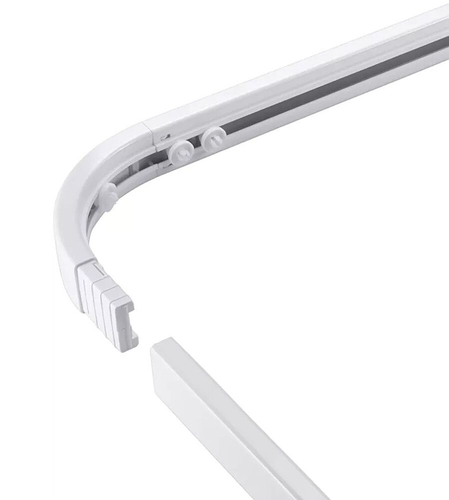 Suihkuverhokisko Diaqua valkoinen 90 x 90 cm