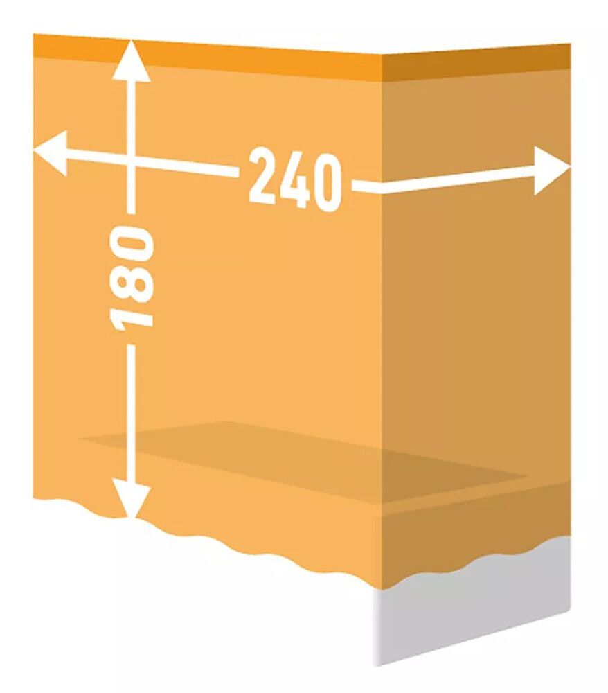 Tekstiilisuihkuverho Diaqua Zen, useita kokovaihtoehtoja 180 cm 240 cm