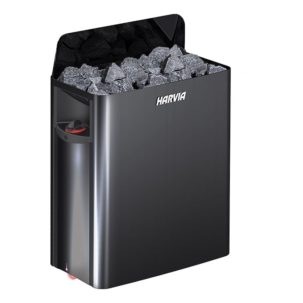 Sähkökiuas Harvia The Wall SW60 6,0 kW Black Steel