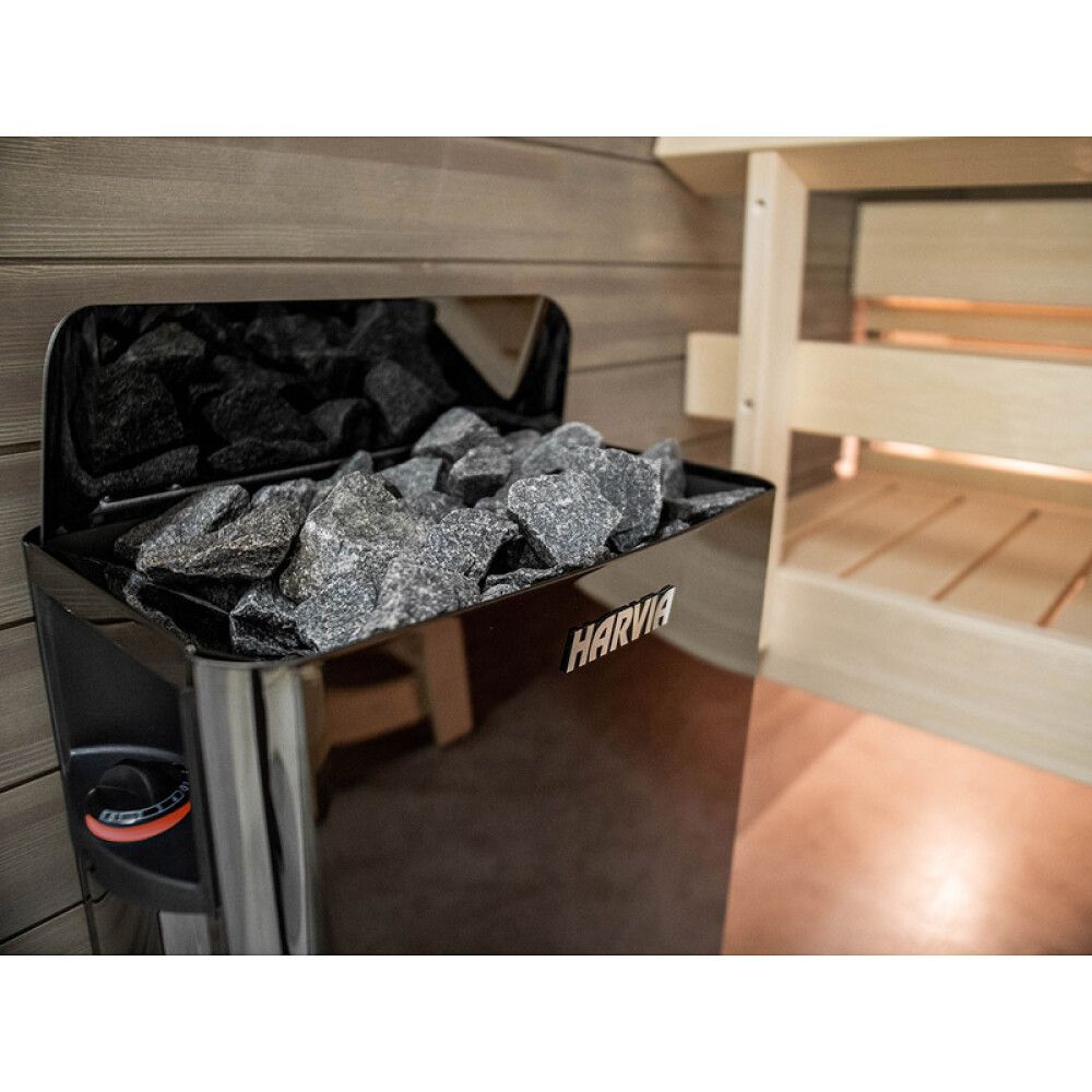 Sähkökiuas Harvia The Wall SW80 8,0 kW Black Steel