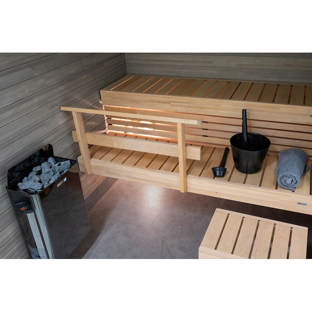 Sähkökiuas Harvia The Wall SW80 8,0 kW Black Steel