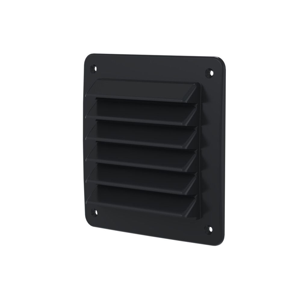 Ulkosäleikkö Fresh Musta 150 x 150 mm