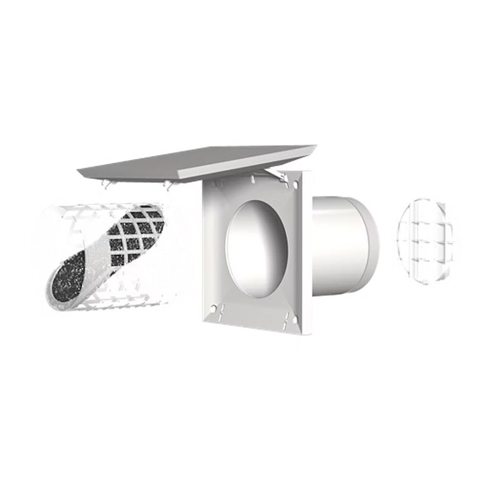 Korvausilmaventtiili Fresh TL100DE seinäventtiili