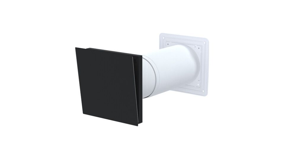 Korvausilmaventtiili Fresh TL100DE Musta