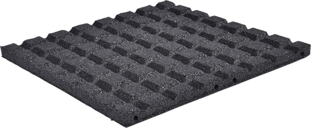 Kumilaatta Nordic Play 500 x 500 x 30 mm musta