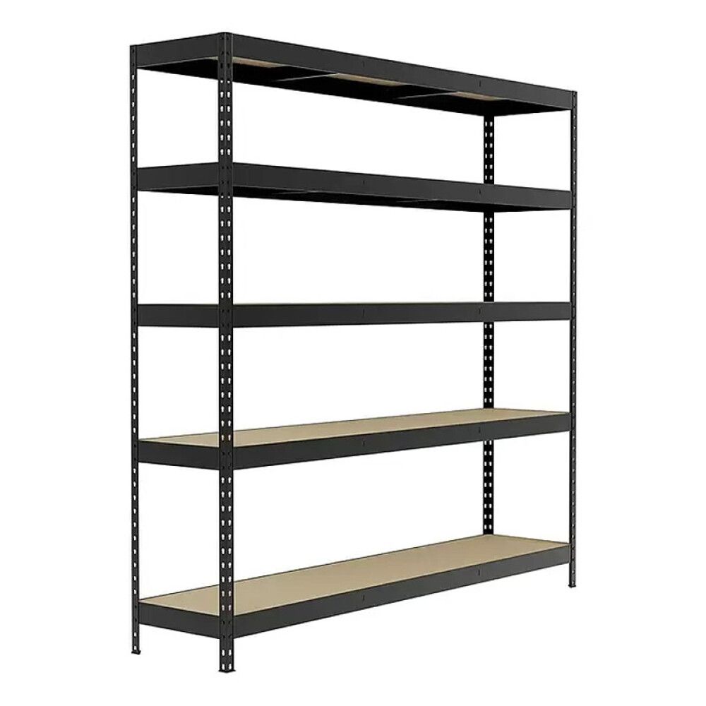 Varastohylly Regalux 5 hyllyä 180 x 180 x 40 cm Tummanharmaa