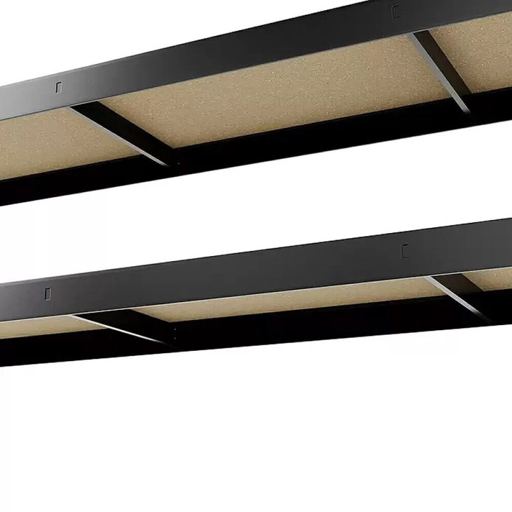 Varastohylly Regalux 5 hyllyä 180 x 180 x 40 cm Tummanharmaa