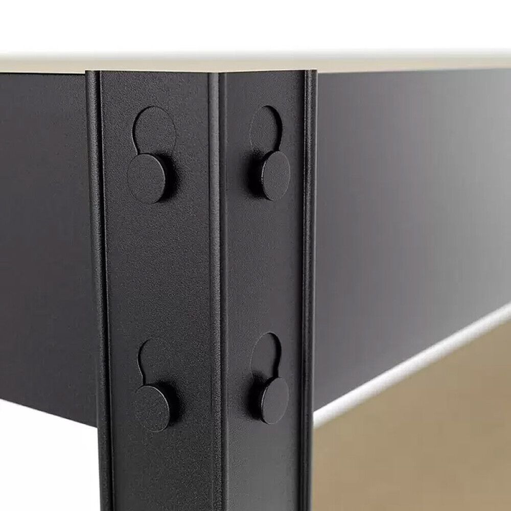 Varastohylly Regalux 5 hyllyä 180 x 180 x 40 cm Tummanharmaa