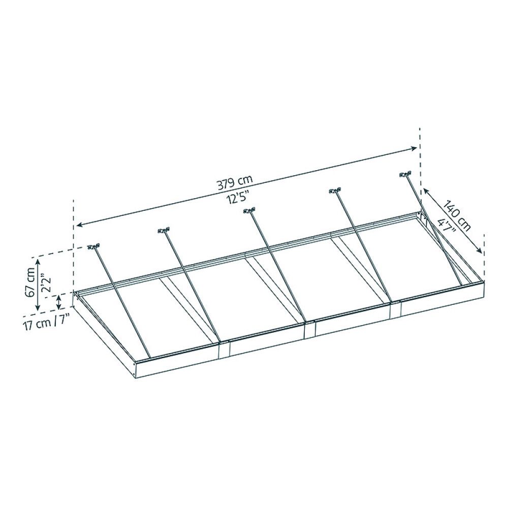 Ovikatos Canopia Sophia XL Opaali 1,4 x 3,79 m