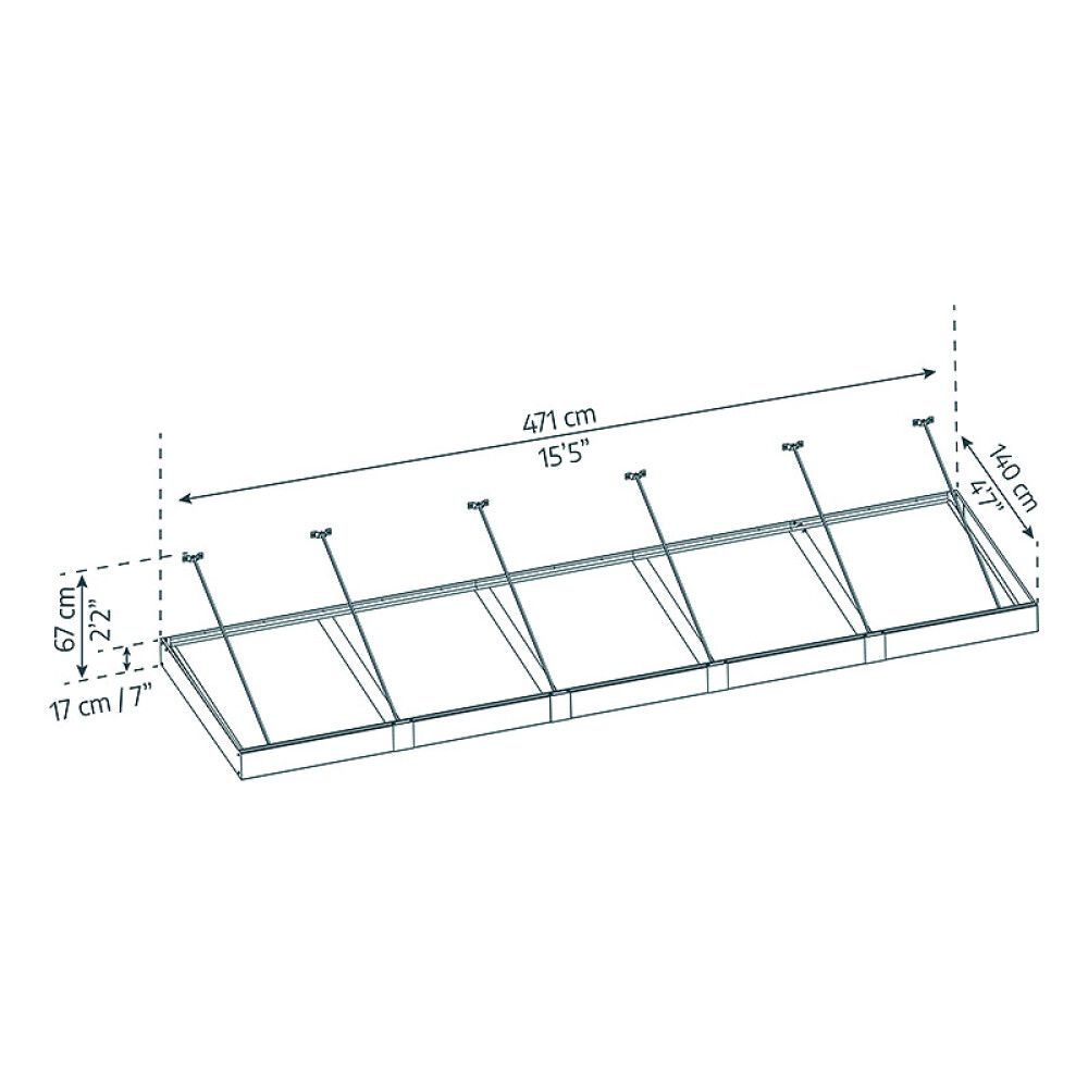 Ovikatos Canopia Sophia XL Opaali 1,4 x 4,71 m