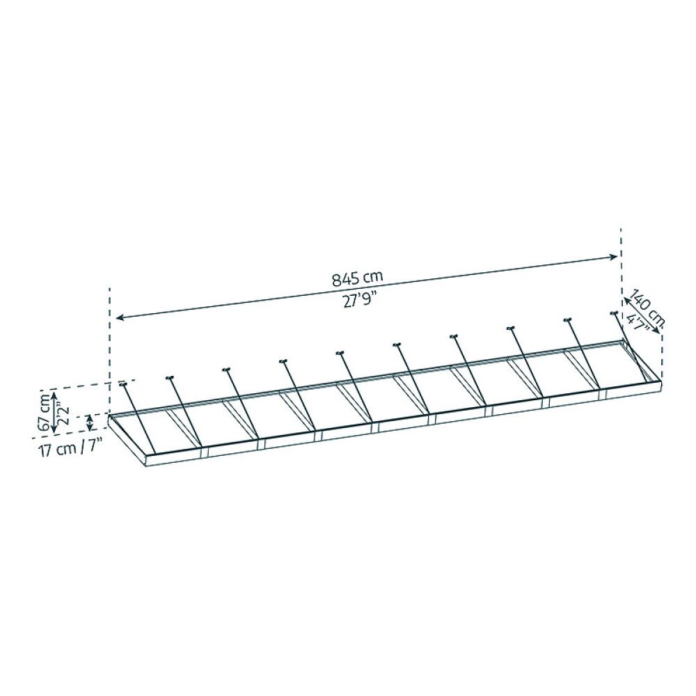 Ovikatos Canopia Sophia XL Opaali 1,4 x 8,45 m