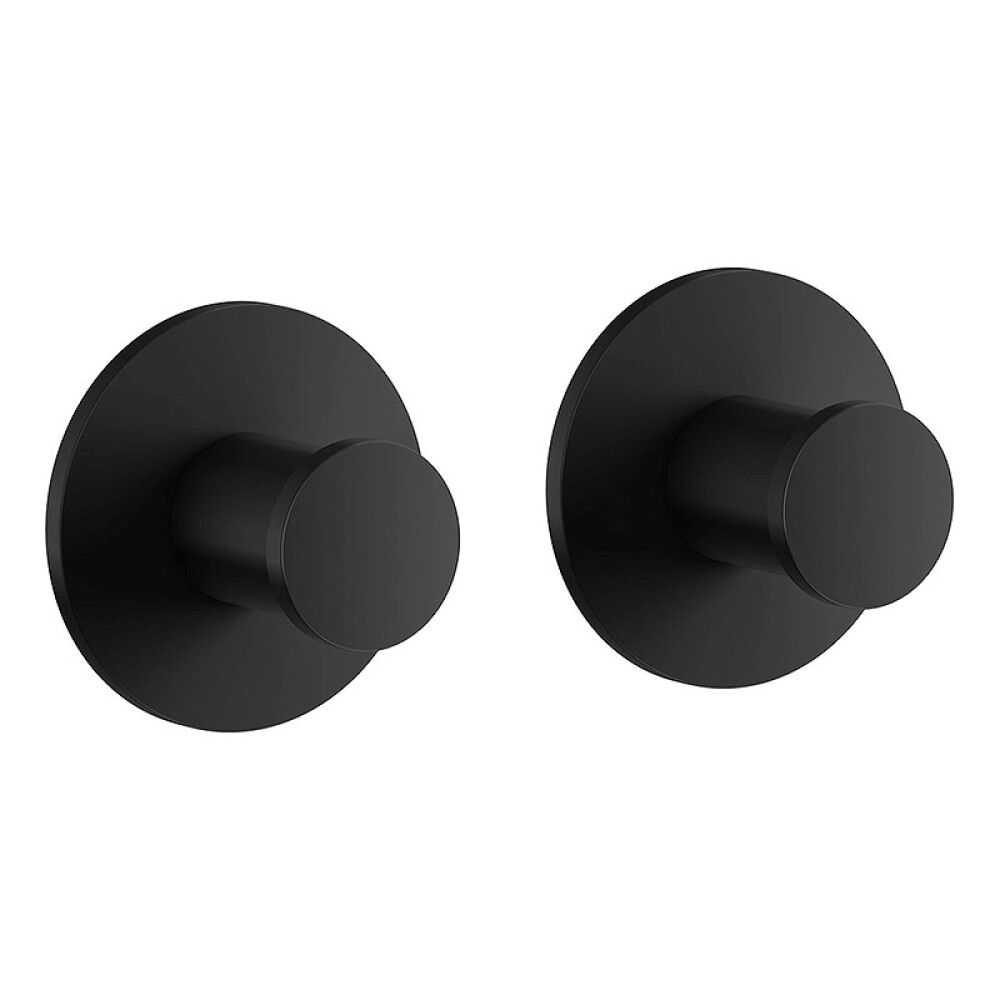 Nuppikoukkupari Smedbo DOT Mattamusta