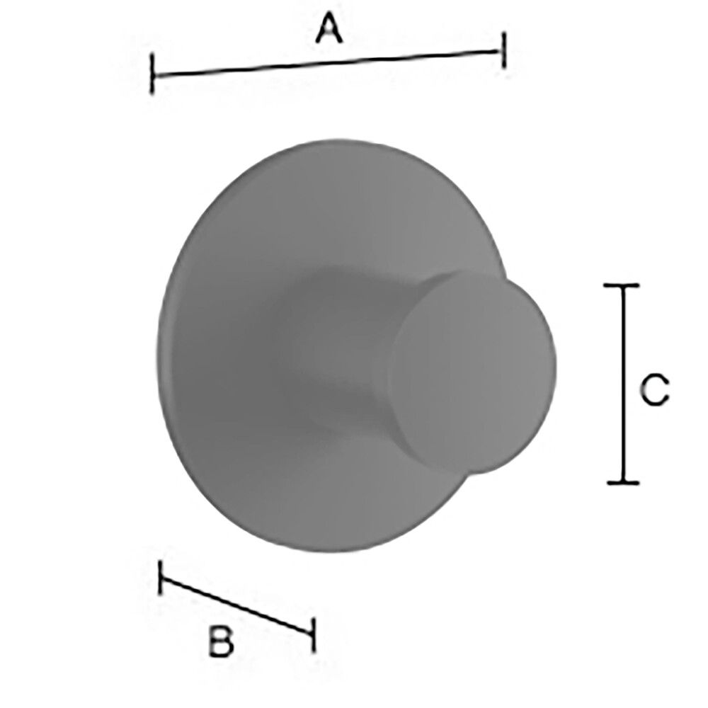 Nuppikoukkupari Smedbo DOT Mattamusta