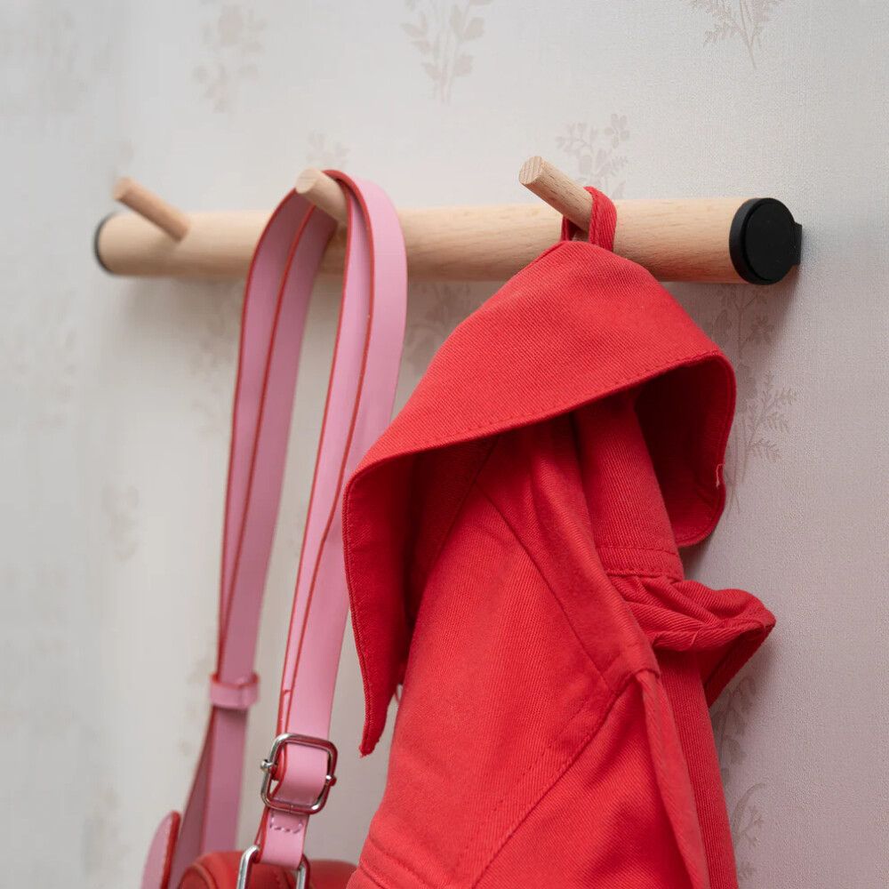 Koukkulista Beslagsboden 330mm Musta Pyökki