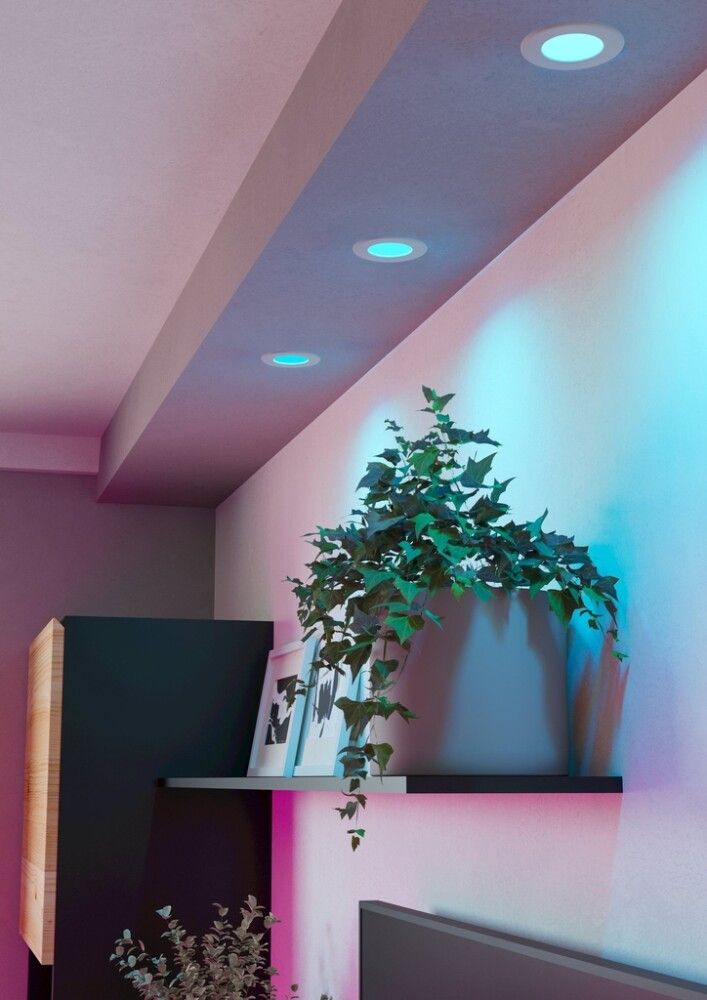 LED-uppospotti Eglo Fueva 6-Z 3-os valkoinen Ø 8,8 cm