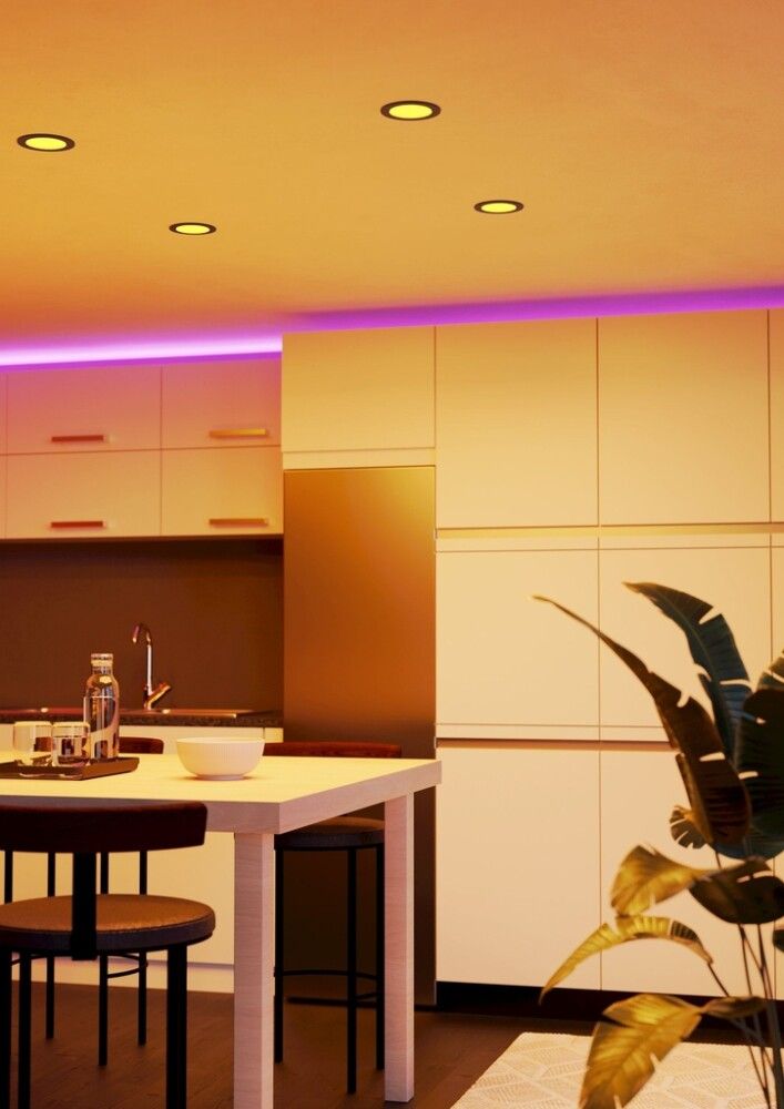 LED-uppospotti Eglo Fueva 6-Z musta Ø 12 cm