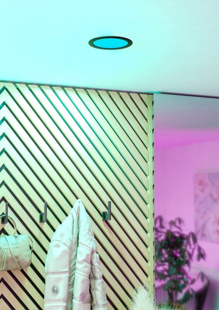 LED-uppospotti Eglo Fueva 6-Z musta Ø 16,8 cm