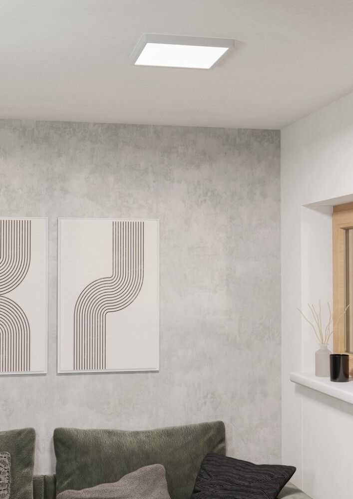 LED-kattovalaisin Eglo Fueva 6-Z valkoinen 29,5 x 29,5 cm