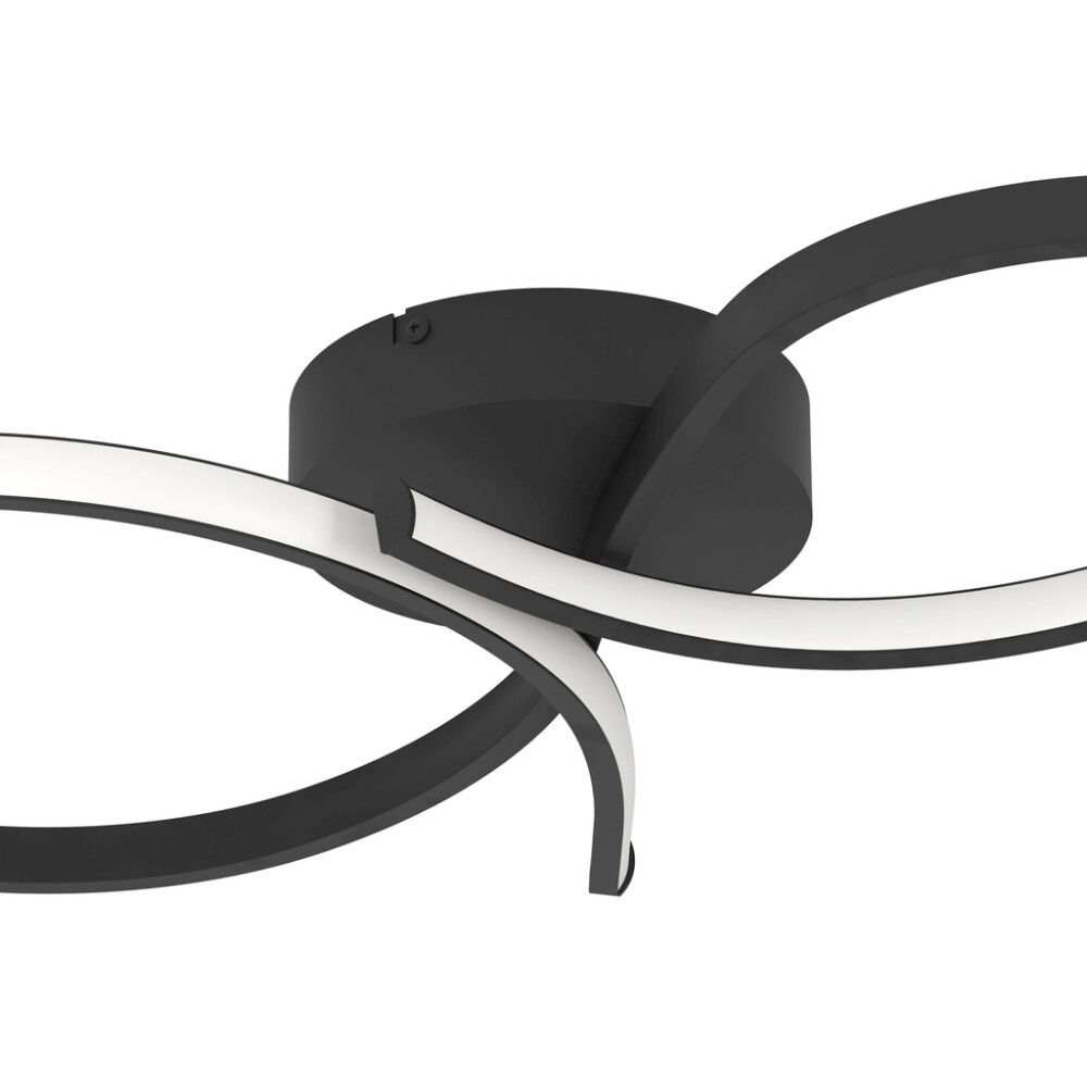 Kattovalaisin Eglo Serpins musta 60 x 34 cm