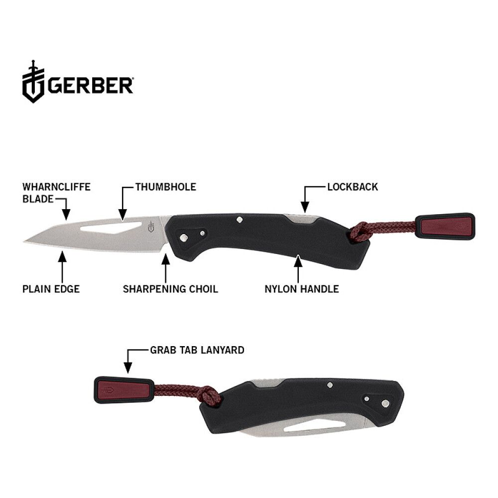 Taittoveitsi Gerber LST Mini musta 11,7 cm