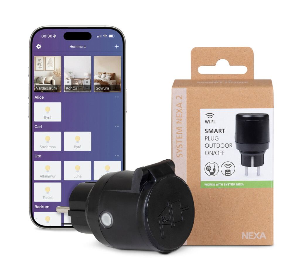 Älypistorasia Nexa 2 WPO-01 Wi-Fi IP44