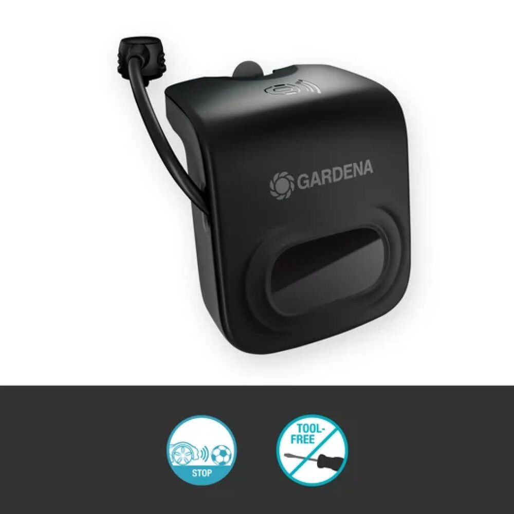 Törmäyksenestoavustin Gardena Sileno robottiruohonleikkuriin