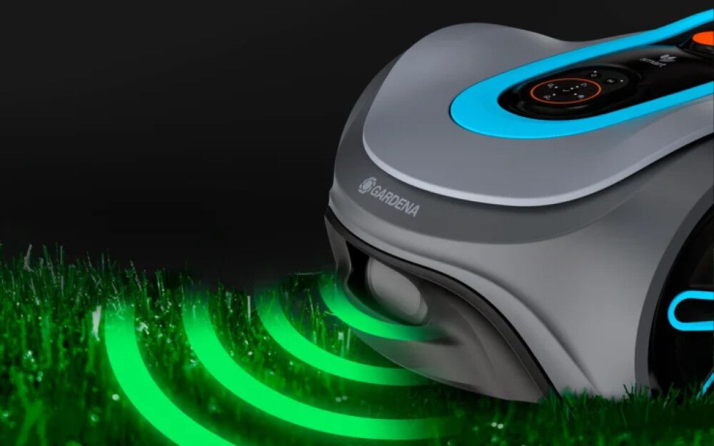 Törmäyksenestoavustin Gardena Sileno robottiruohonleikkuriin