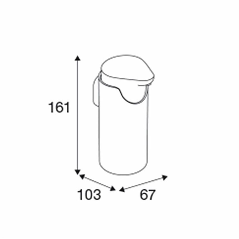 Saippua-annostelija Pressalit Style 240 ml Musta/Teräs